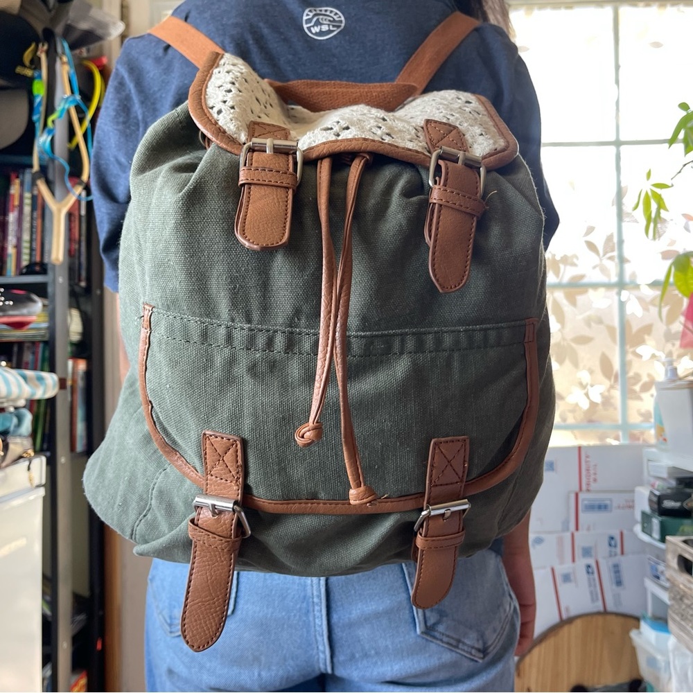 CANVAS MILITARY RUCKSACK Small Back Pack - Picture 11 of 14